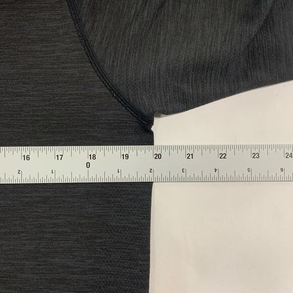 Lululemon M Mens Metal Vent Tech Polo Shirt Dark Heathered Gray Golf Active - Picture 5 of 7